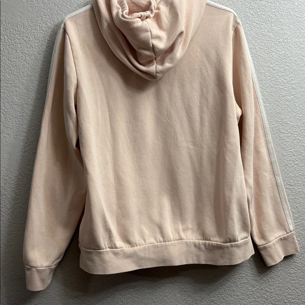 Adidas Light Pink Hoodie with White Stripes- Great condition - Picture 6 of 6